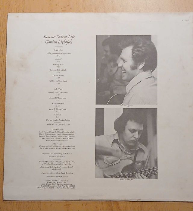 Vinil Gordon Lightfoot - Summer Side of Life