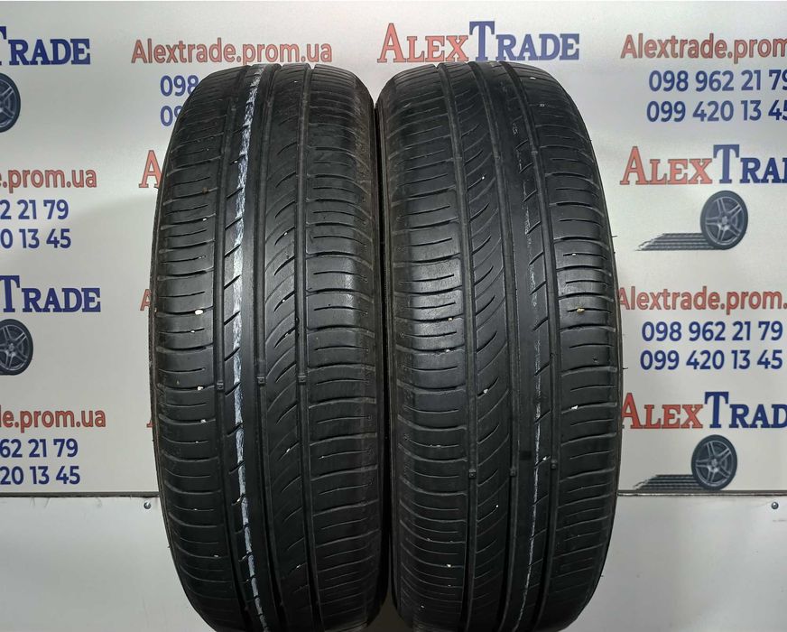 2 шт. 195/60 R16 Kumho EcoWing ES31 літні шини вживані, 2021 рік, протектор 7 мм