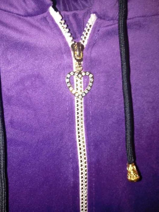 Welurowe dresy Fiolet 44 -46