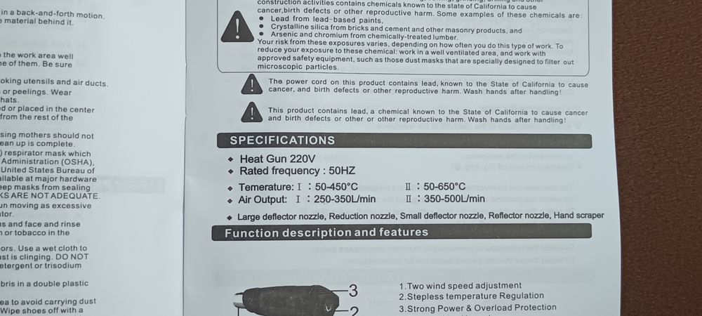 Opalarka Nagrzewnica regulacja temperatury