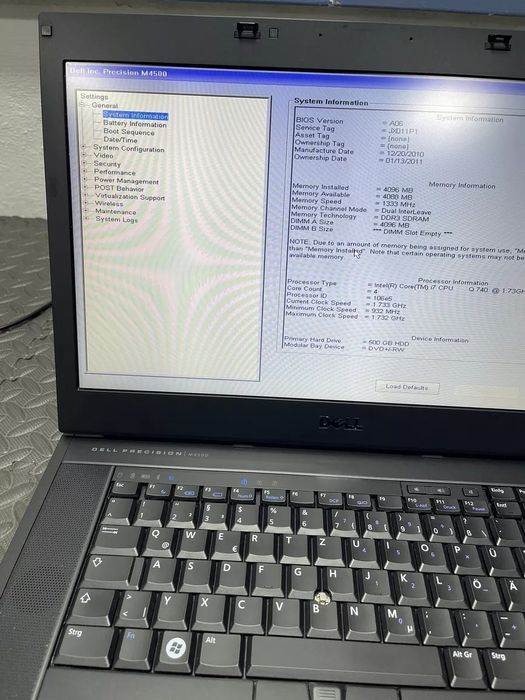 Ноутбук DELL Precision M4500