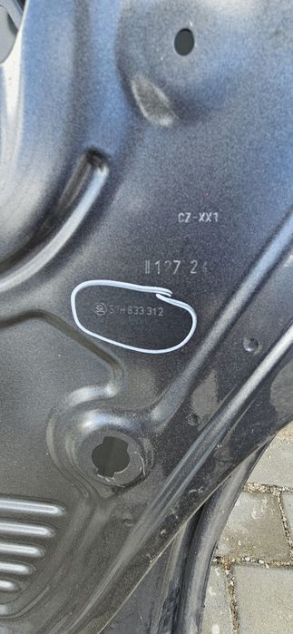 Porta tras direita para skoda kodiaq