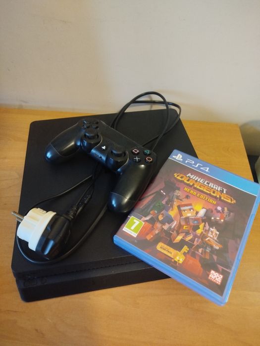 Konsola Sony PlayStation 4 (PS4) Slim 500 GB + Pad DualShock 4 + Gra Minecraft Dungeons