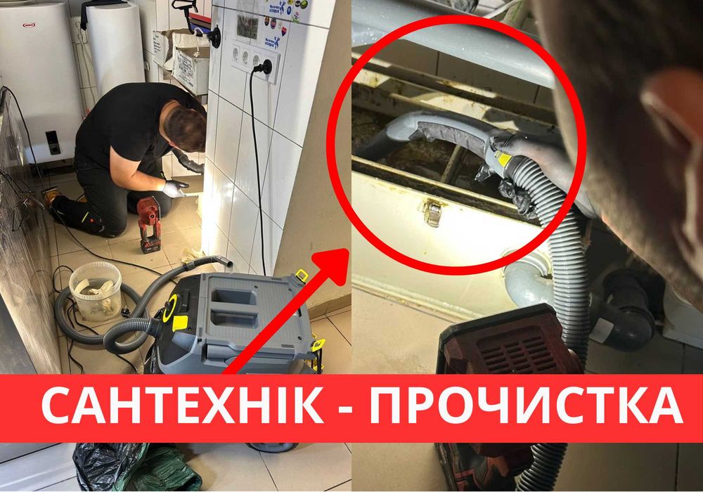 Чистка канализации, прочистка каналізаційних труб