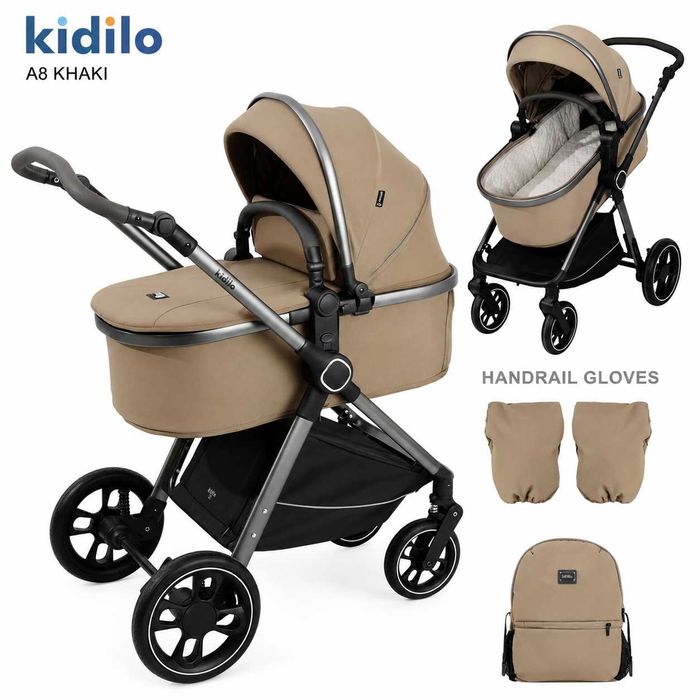 Нові дитячі коляски 2в1 Kidilo luxmom А8 / Від Магазину + Гарантія