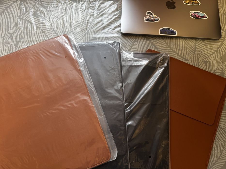 Чехол для ноутбука экокожа 14-16 дюймов macbook air/pro