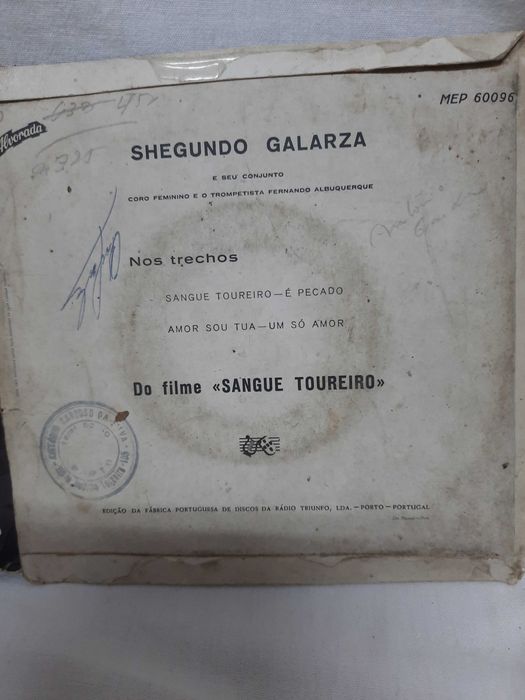 Single Do filme "sangue toureiro " shegundo galarza