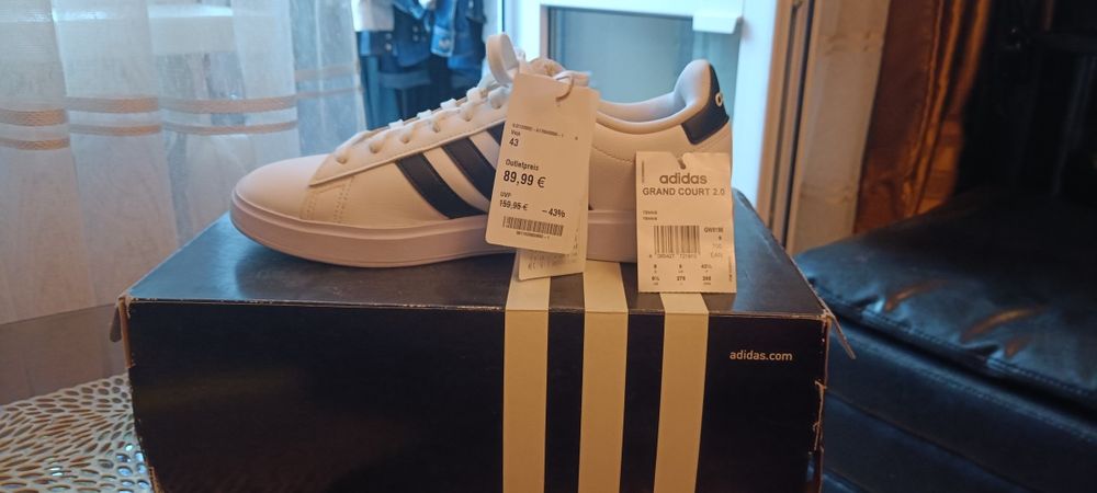 Кроссовки Adidas Grand Court 2.0 Shoes размер 43 (9) 27,5 см.