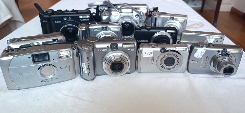 12 máquinas fotográficas compactas avariadas - Pack 1