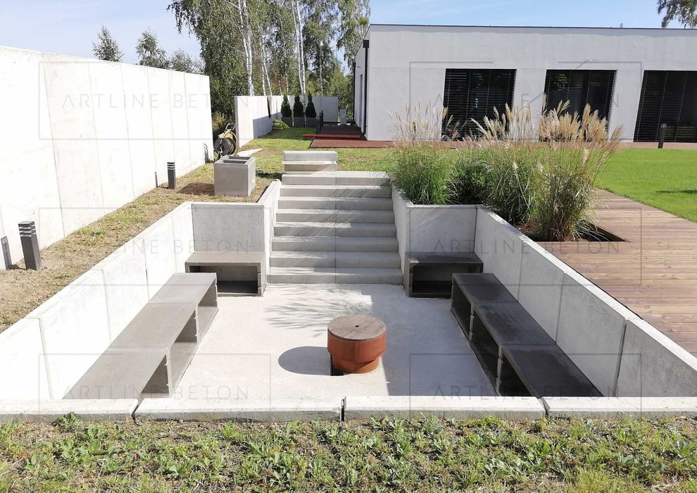 Ścianka oporowa L zbrojona/murek oporowy/elka/beton architektoniczny
