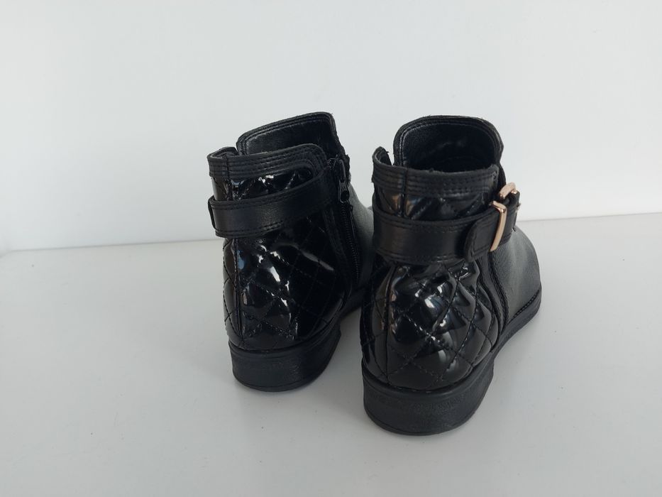 Buty botki skórzane ocieplane w rozmiarze 37