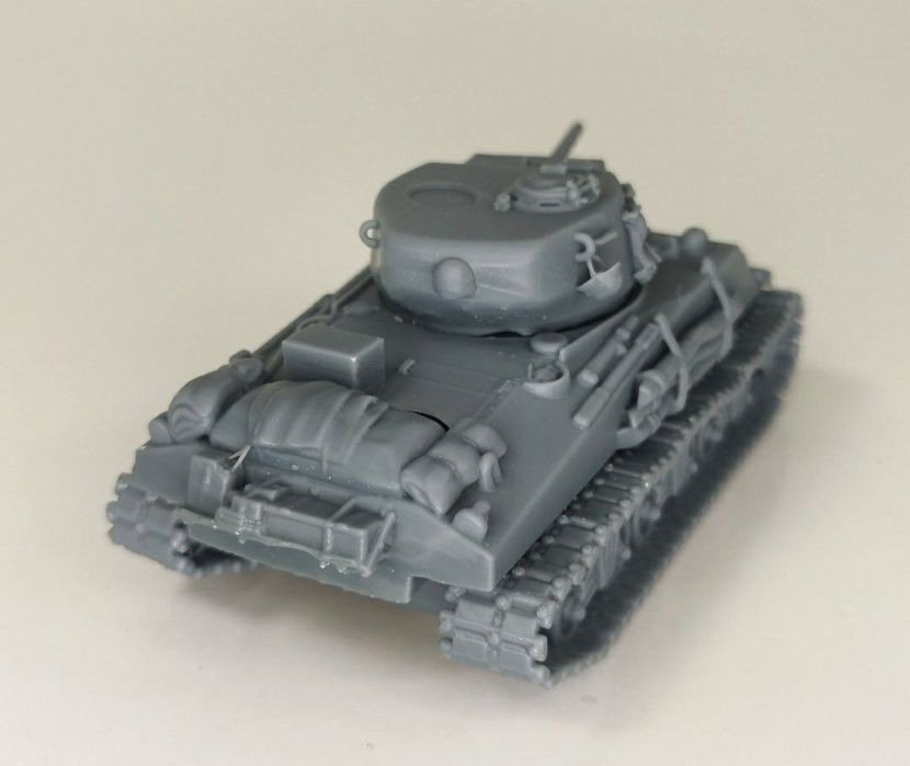 Czołg Sherman, Bolt Action, druk 3D.