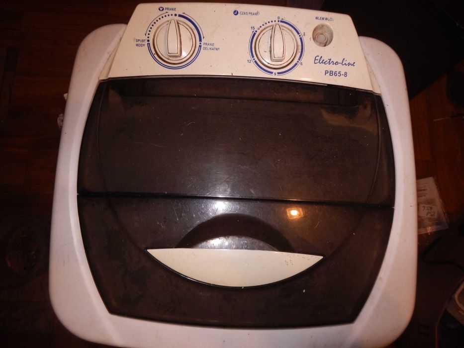 Wyprzedaż->Pralka wirnikowa elektroline PB-65-8 Uszkodzona OPIS!