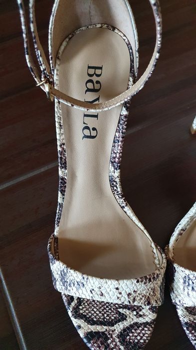 Szpilki Sandałki Węzowy wzór Karnawał Wesele Przyjęcie rozmiar 37 Nowe