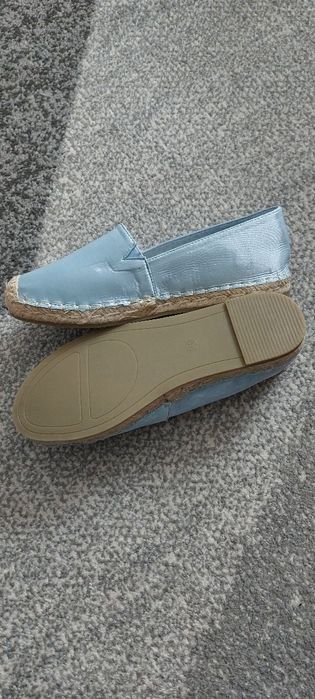 Błękitne espadryle rozm. 40