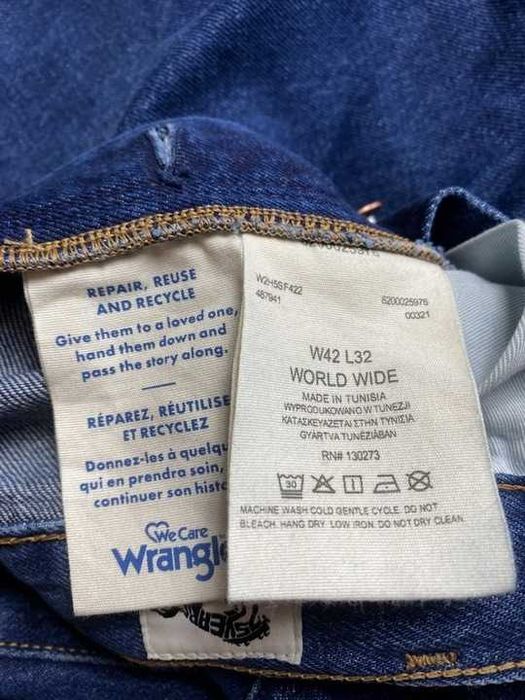 WRANGLER WorlD Wide Indigood duże granatowe Spodnie Jeansy W 48 L 34