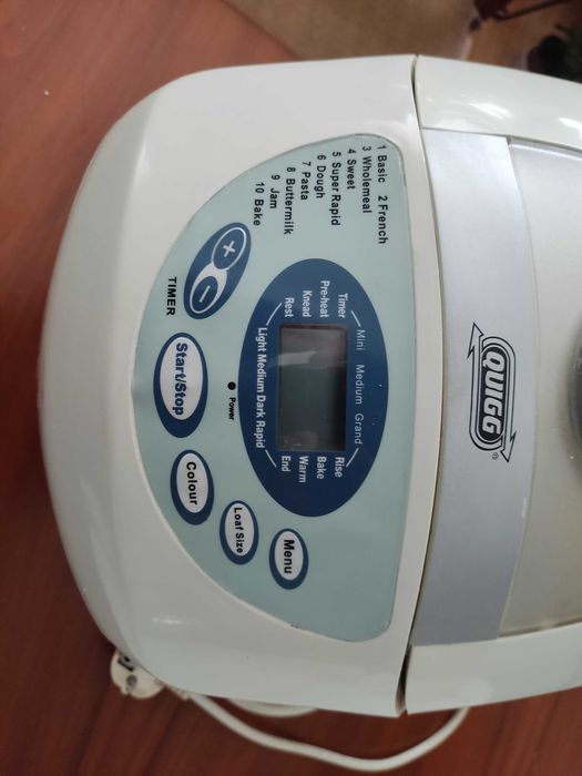 Máquina de fazer pão Quigg funcional (sem cuba nem misturadoras)64286249069187121