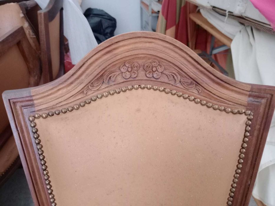 Conjunto 8 cadeiras jantar - madeira maciça