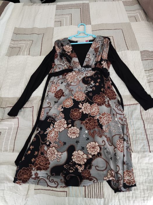 Vestido de manga comprida