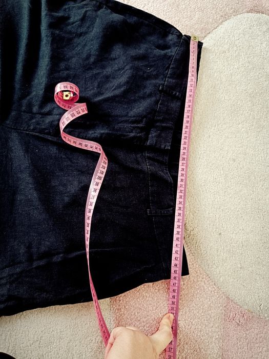 Spodnie lniane z szerokimi nogawkami r. 46