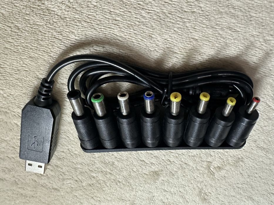 Wi-Fi USB DC 12V Комплект кабель + 8 переходников