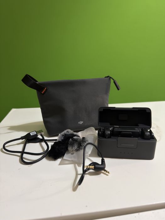 Microfone DJI mic mini 2TX+1RX+CARRE