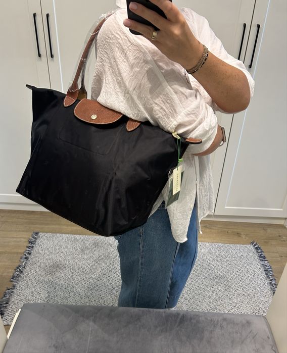 Longchamp torebka czarna L