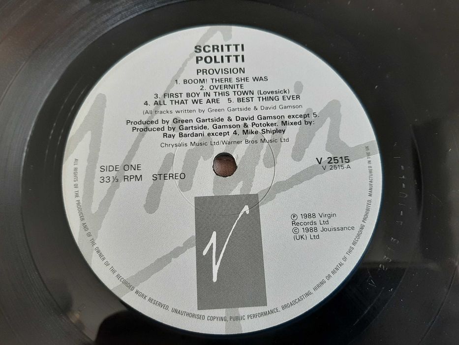 Scritti Politti - Provision - UK - Vinil LP (Misprint)