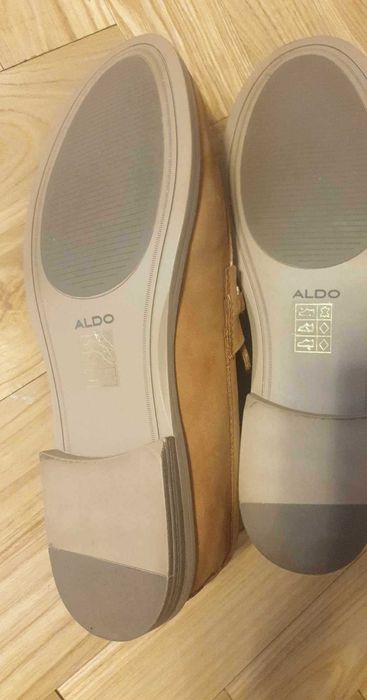 Półbuty Aldo, jasny brąz, zamszowe 40