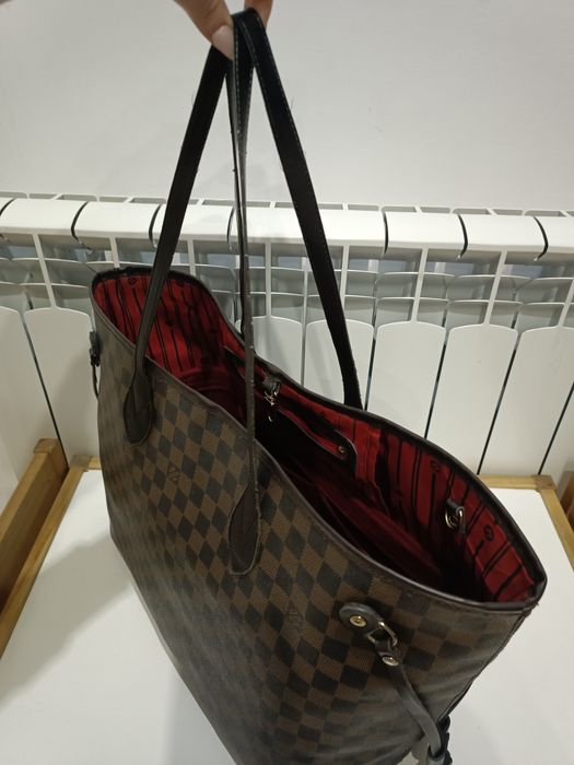 Torebka shopperka modna brąz złote dodatki monogram neverfull LV