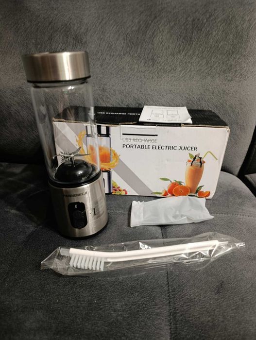 Blender mikser mini przenośny do koktajli soków 400ml ładowanie USB-C