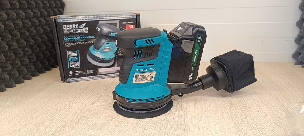 Szlifierka Mimośrodowa Dedra 18v Adapter Hikoki lub Bosch Professional