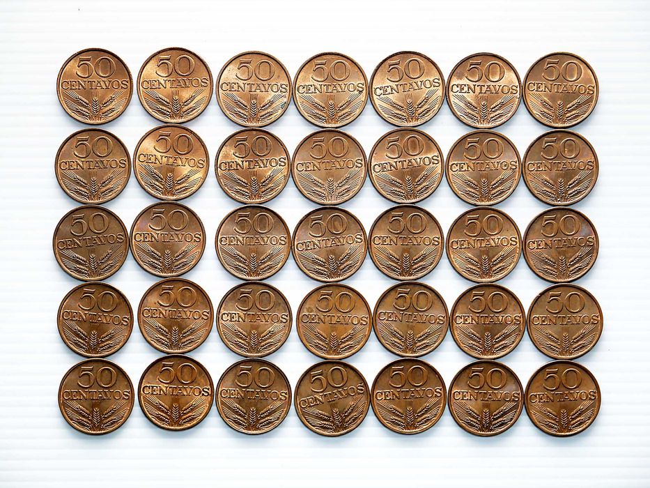 Lote de 35 Moedas 50 Centavos 1978