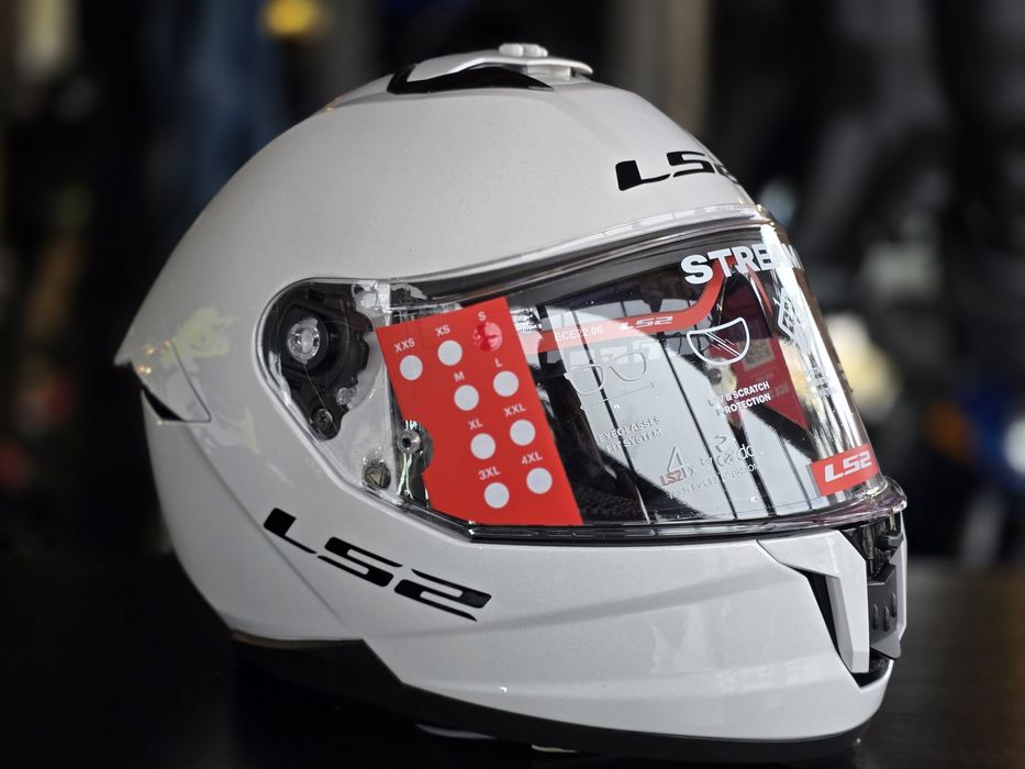 Kask ls2 stream II blenda biały rozm. S i L