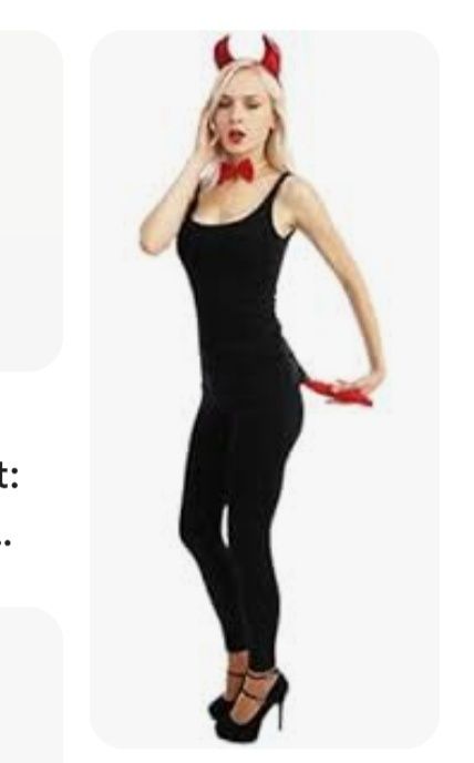 Костюм-набір аксесуарів для образу Чертенка, унісекс