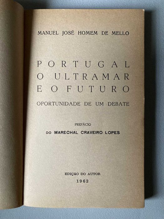 Portugal: O Ultramar e o Futuro, de Manuel José Homem de Mello
