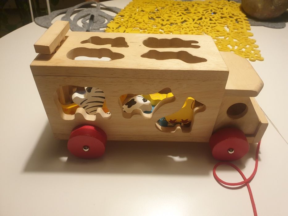 Samochod auto sorter ze zwierzetami BIGJIGS Toys