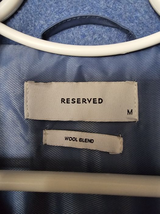 Пальто Reserved wool blend вовна довге зимове