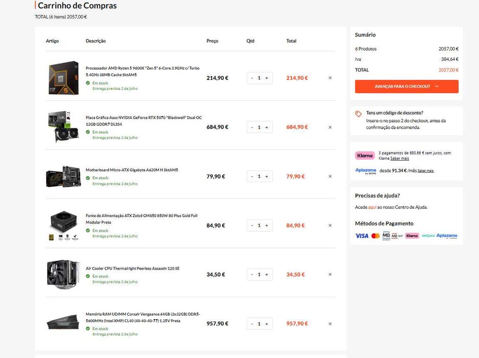 OPORTUNIDADE - Torre Top de Gama AM5 RTX 5070