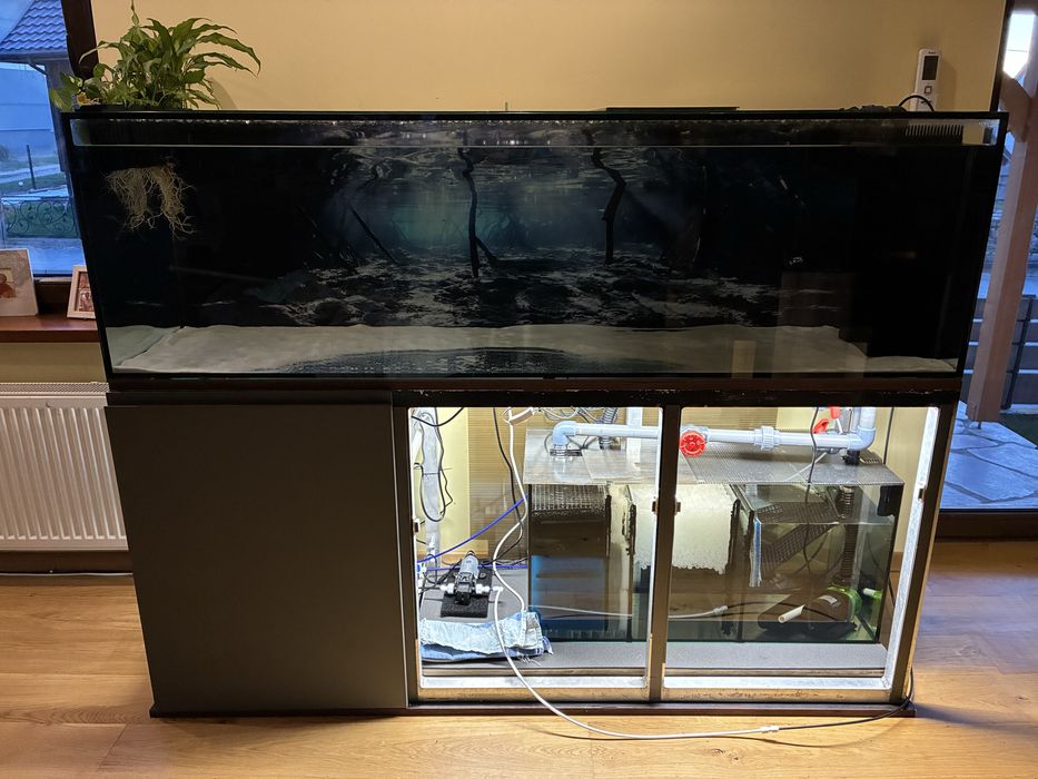 Zestaw akwarium 500l, stelaż aluminiowy i fronty