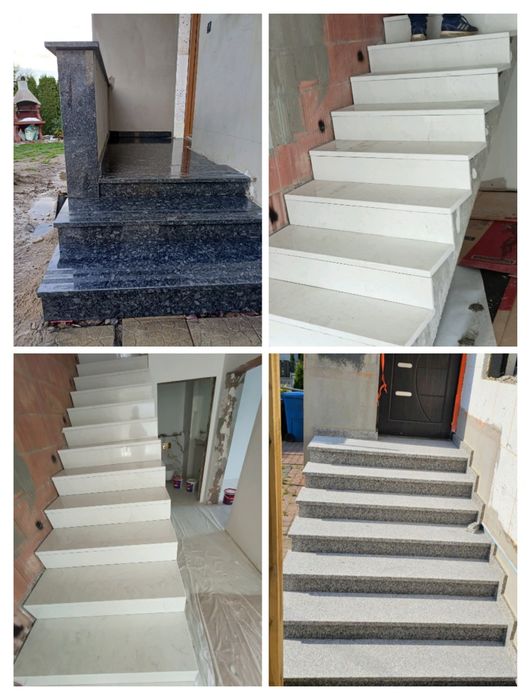 Schody wewnętrzne i zewnętrzne Granitowe