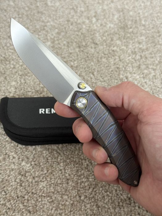 Складний ніж REMETTE Wild Species Flamed Titanium М390