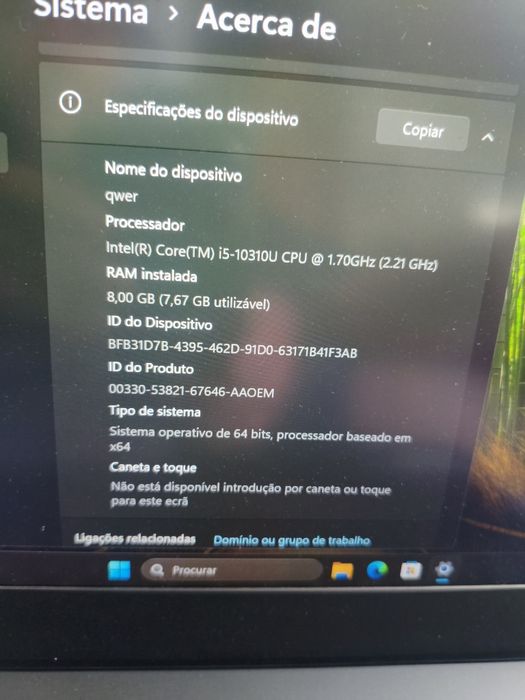 Lenovo L13 linha profissional I5 da 10 geracao