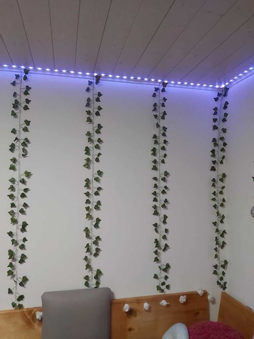 Sztuczny bluszcz 50 m na ścianę balkon taras dekoracja 50 metrów