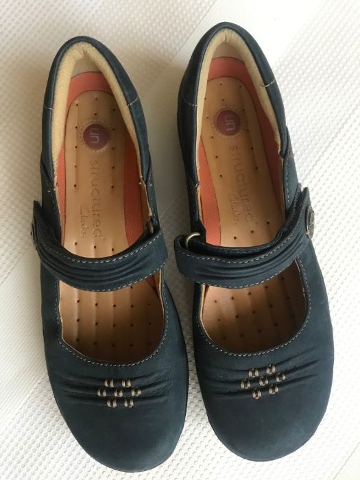 Туфлі Clarks unstructured шкіряні 37,5 р.