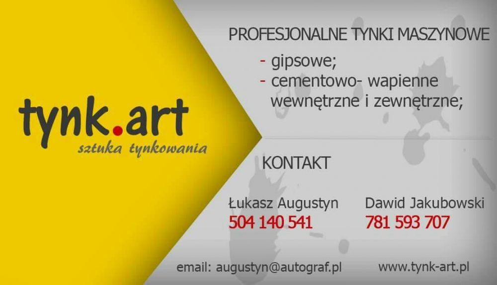 Tynki maszynowe , gipsowe , posiadamy agregaty prądotwórcze