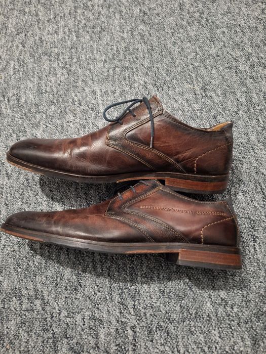 Skórzane męskie buty Bugatti rozm. 44