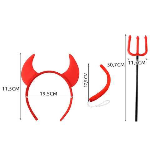 Strój Diabła  Rogi Widły Kostium Diablełka Diabeł Przebranie jasełka