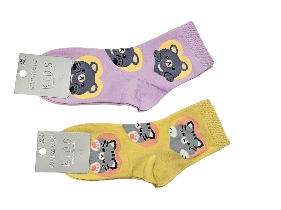 5 x Skarpety dziewczęce Aura Via 28-31