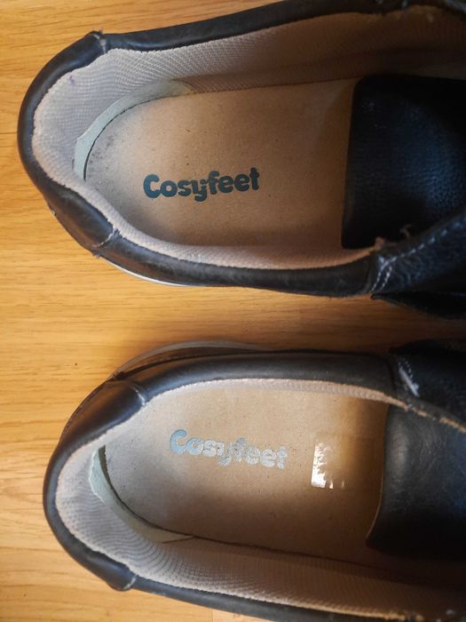 Мужские кожаные туфли на широкую ногу Cosyfeet 45 p.
